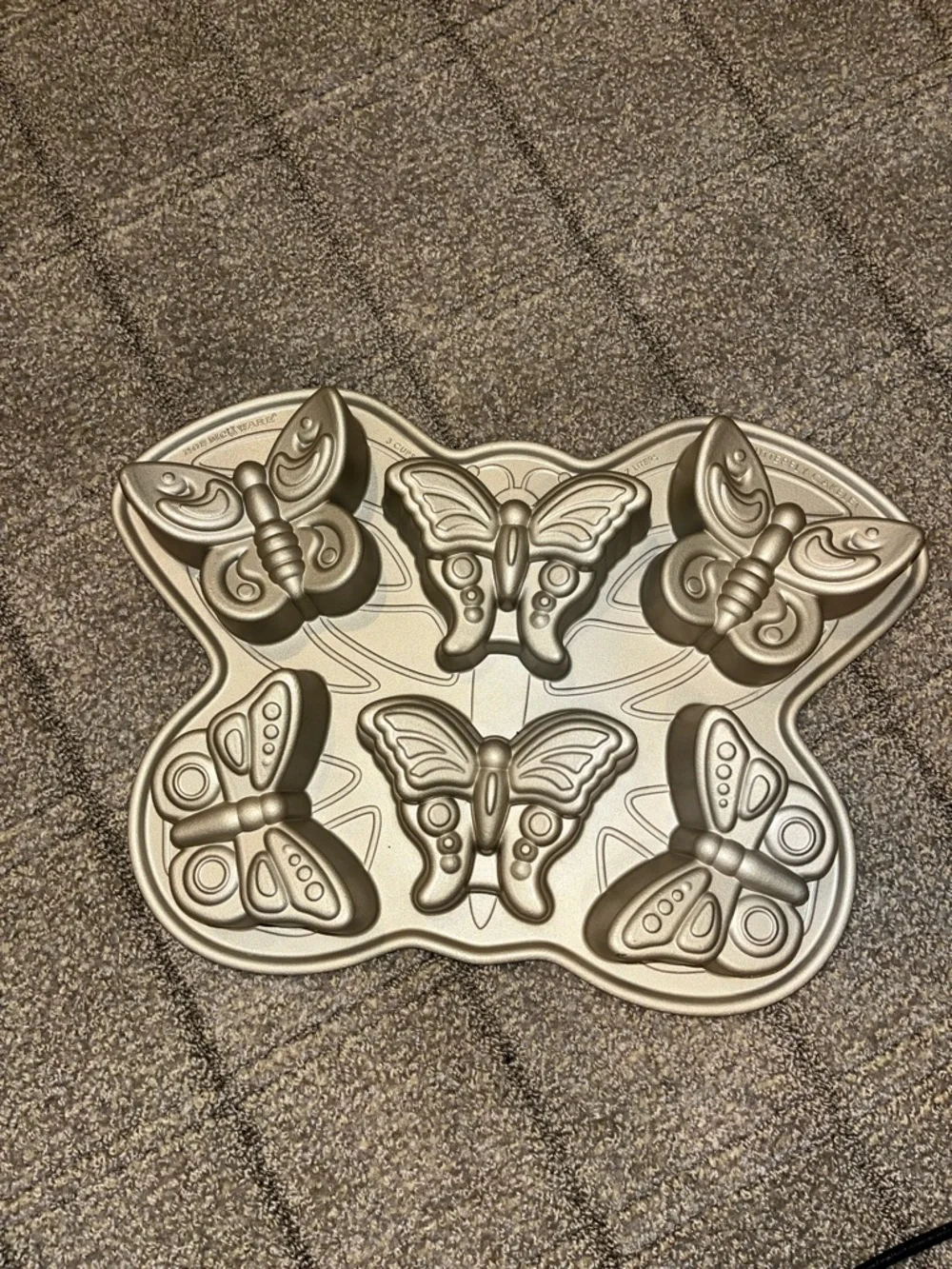 Nordic Ware Metallic Butterfly Cake Pan in Gold